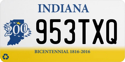 IN license plate 953TXQ