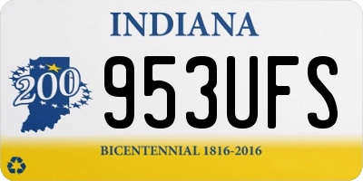 IN license plate 953UFS