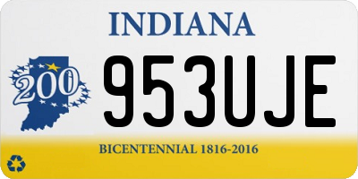 IN license plate 953UJE