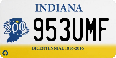 IN license plate 953UMF