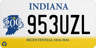 IN license plate 953UZL