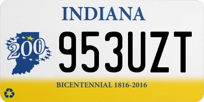 IN license plate 953UZT