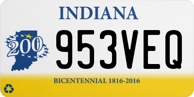 IN license plate 953VEQ