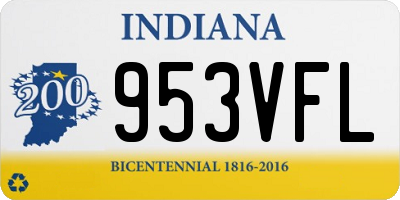 IN license plate 953VFL