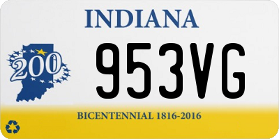 IN license plate 953VG