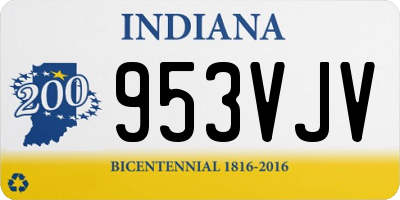 IN license plate 953VJV