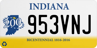 IN license plate 953VNJ