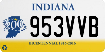 IN license plate 953VVB