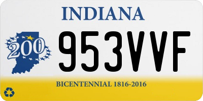 IN license plate 953VVF
