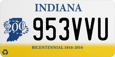 IN license plate 953VVU