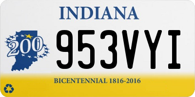 IN license plate 953VYI