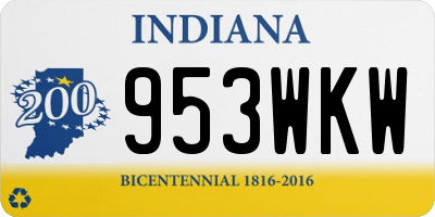 IN license plate 953WKW
