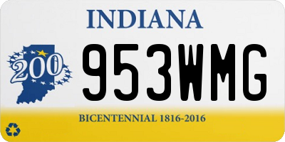 IN license plate 953WMG