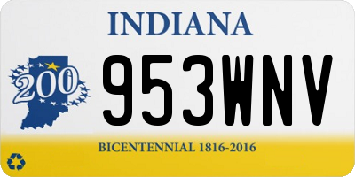 IN license plate 953WNV