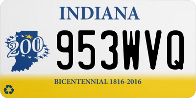 IN license plate 953WVQ