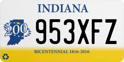 IN license plate 953XFZ