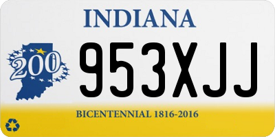 IN license plate 953XJJ