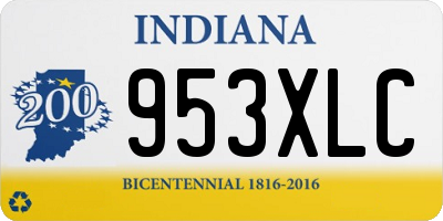 IN license plate 953XLC