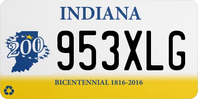 IN license plate 953XLG