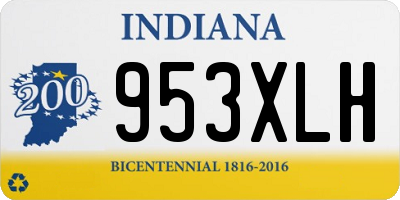 IN license plate 953XLH
