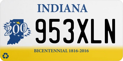 IN license plate 953XLN
