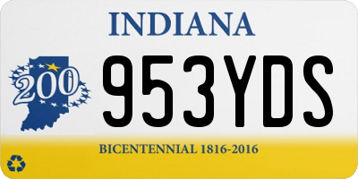 IN license plate 953YDS