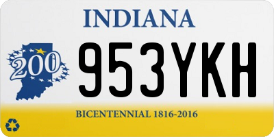 IN license plate 953YKH