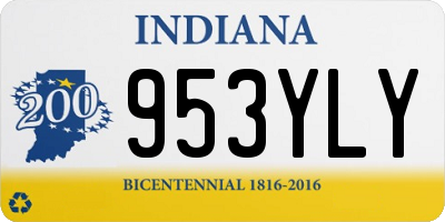 IN license plate 953YLY