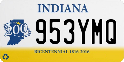 IN license plate 953YMQ