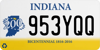 IN license plate 953YQQ