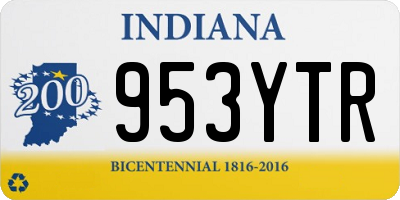 IN license plate 953YTR
