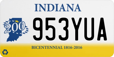 IN license plate 953YUA