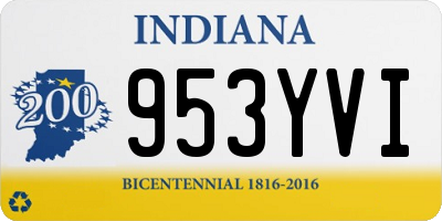 IN license plate 953YVI