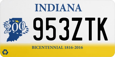 IN license plate 953ZTK