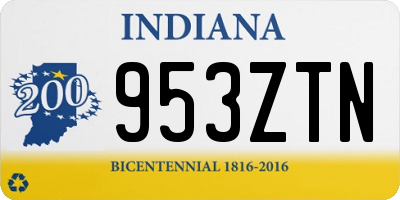 IN license plate 953ZTN