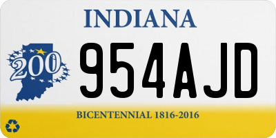 IN license plate 954AJD