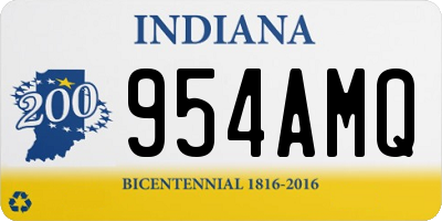 IN license plate 954AMQ
