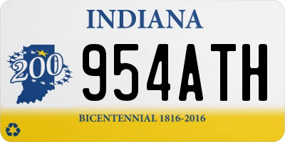 IN license plate 954ATH