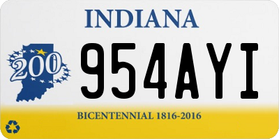 IN license plate 954AYI