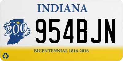 IN license plate 954BJN