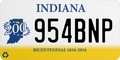 IN license plate 954BNP