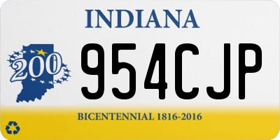 IN license plate 954CJP