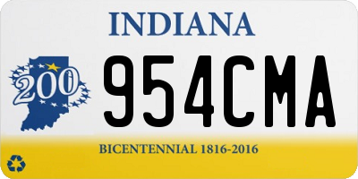 IN license plate 954CMA