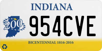 IN license plate 954CVE