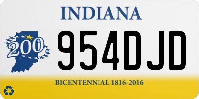 IN license plate 954DJD