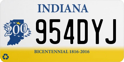 IN license plate 954DYJ