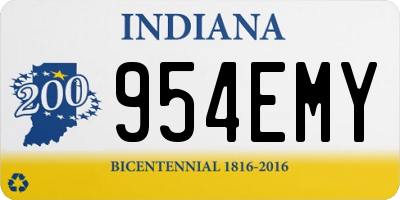 IN license plate 954EMY
