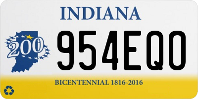 IN license plate 954EQO
