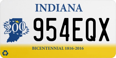 IN license plate 954EQX