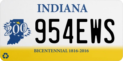 IN license plate 954EWS